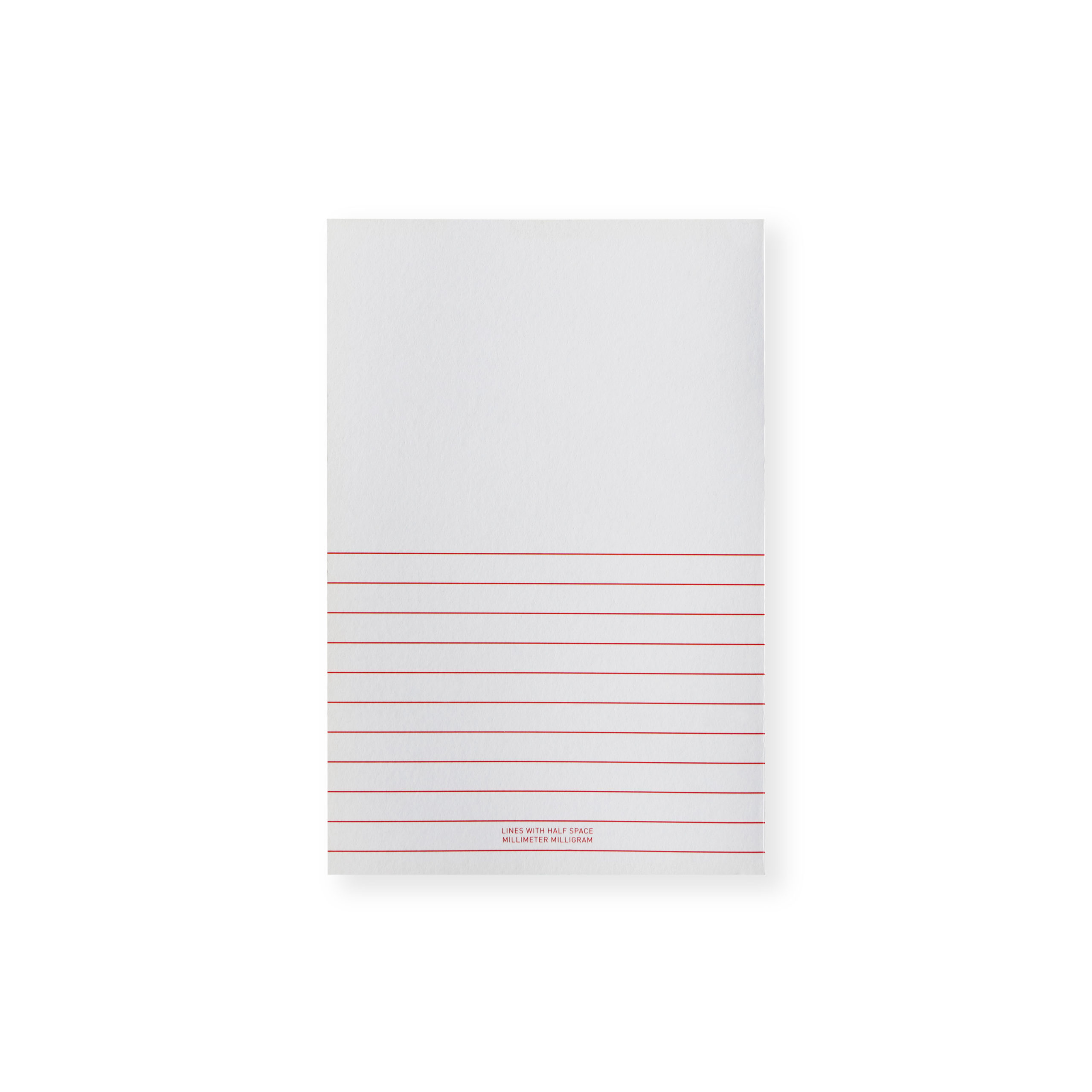 LINES NOTE WH half space B