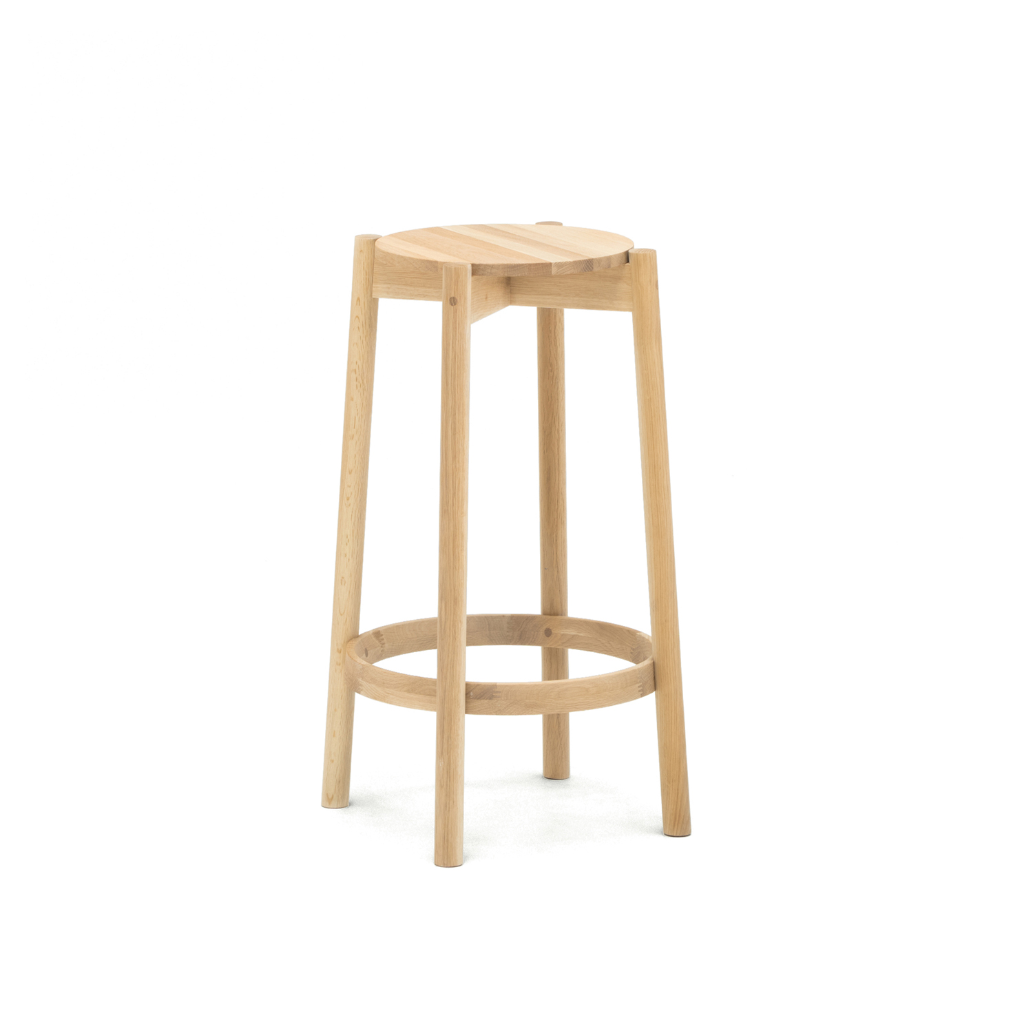 kns castor barstool low_pure oak kns castor barstool low_pure oak