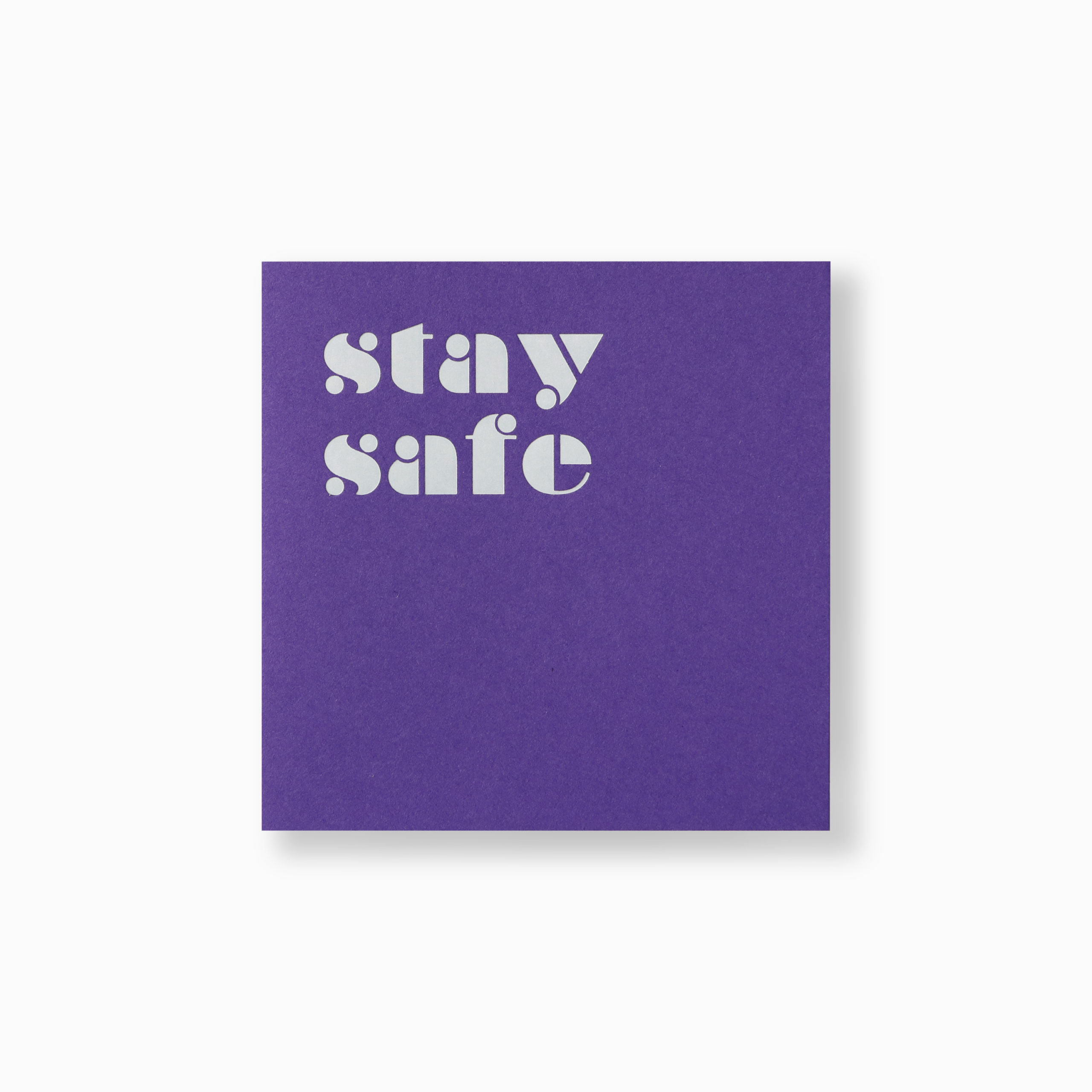 MESSAGE CARD 05 PP stay safe