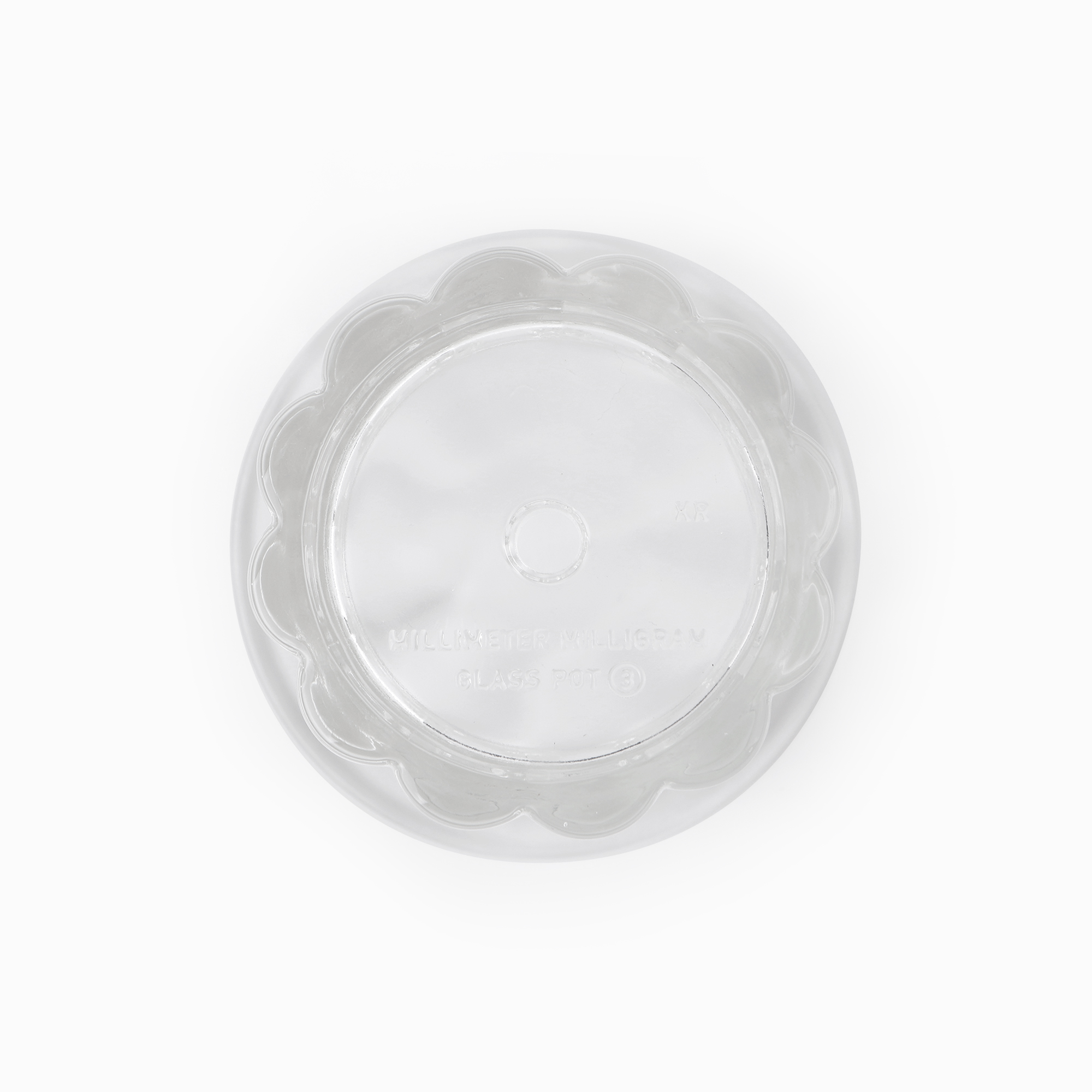 GLASS POT CLEAR 03 B GLASS POT CLEAR 03 B