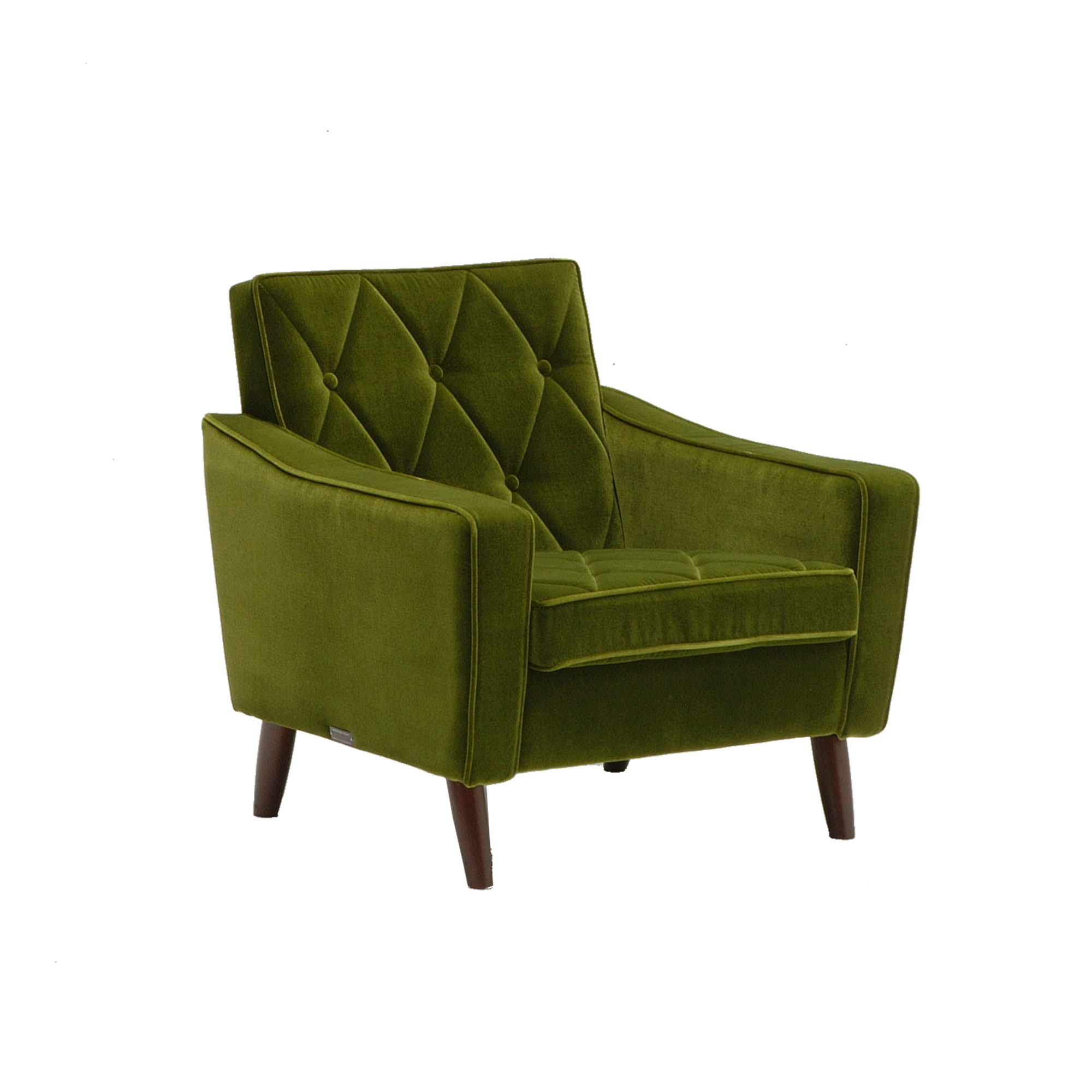 karimoku60_lobbychair1seat_MOQUETTE GREEN_U36210QD