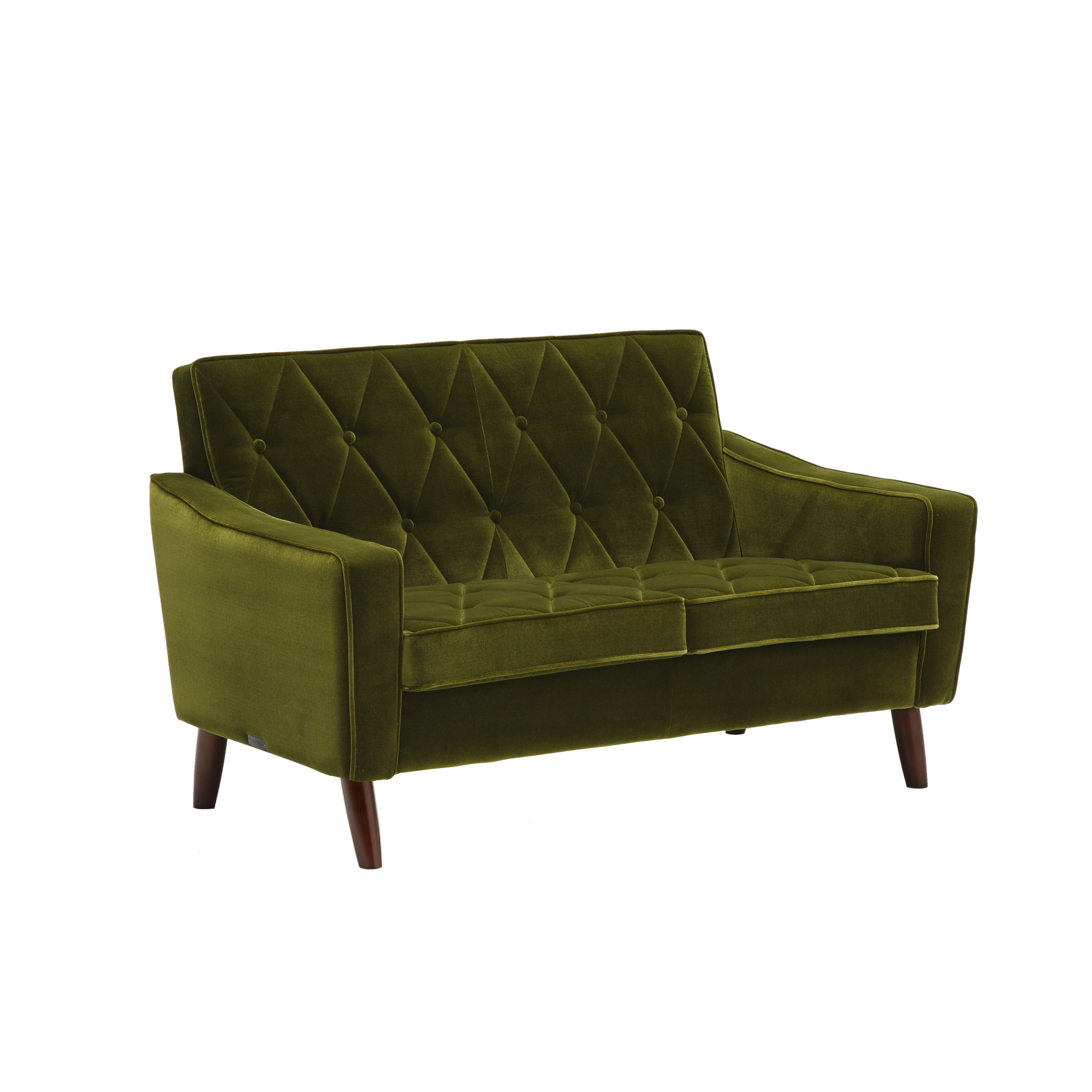 karimoku60_lobbychair2seat_MOQUETTE GREEN_U36212QD