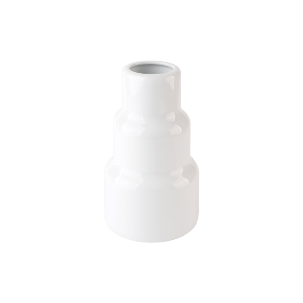 S&B Vase Low WH F
