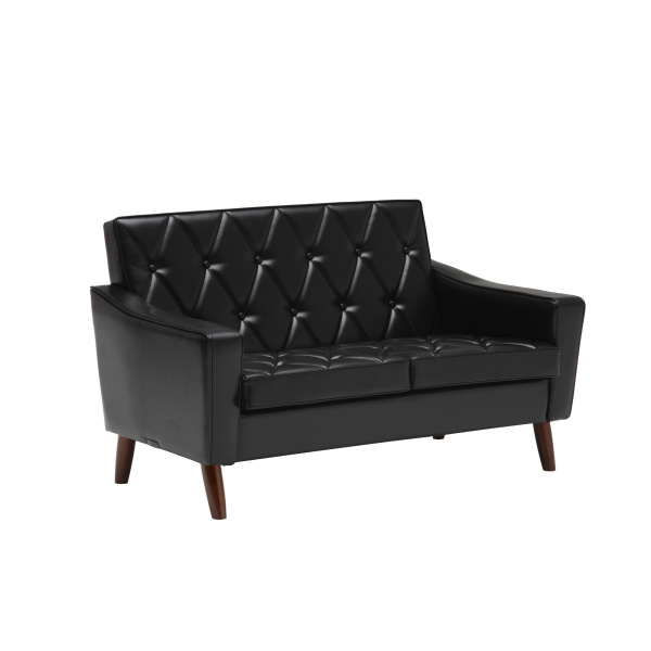 karimoku60_lobbychair2seat_STANDARD BLACK_ U36212BD