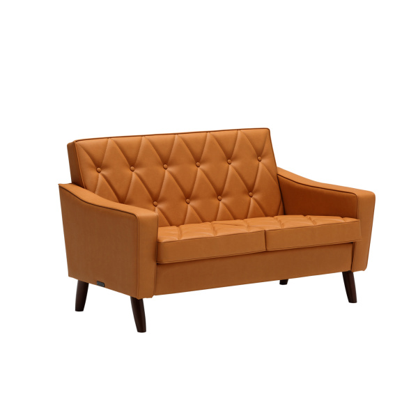 karimoku60_lobbychair2seat_liber brown_U36212DD