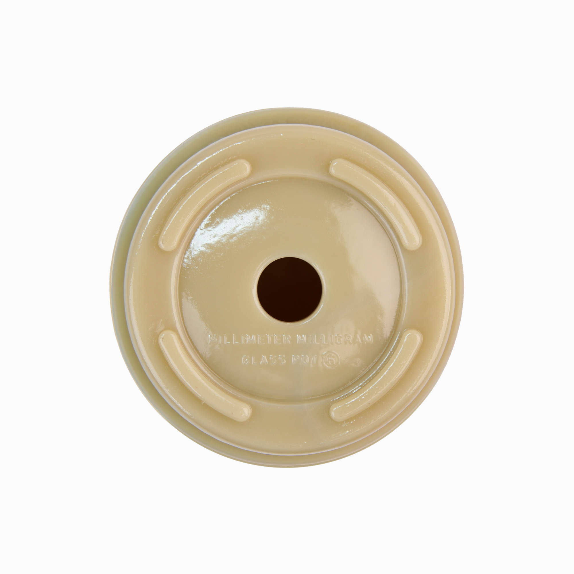 GLASS POT BEIGE 6_B GLASS POT BEIGE 6_B