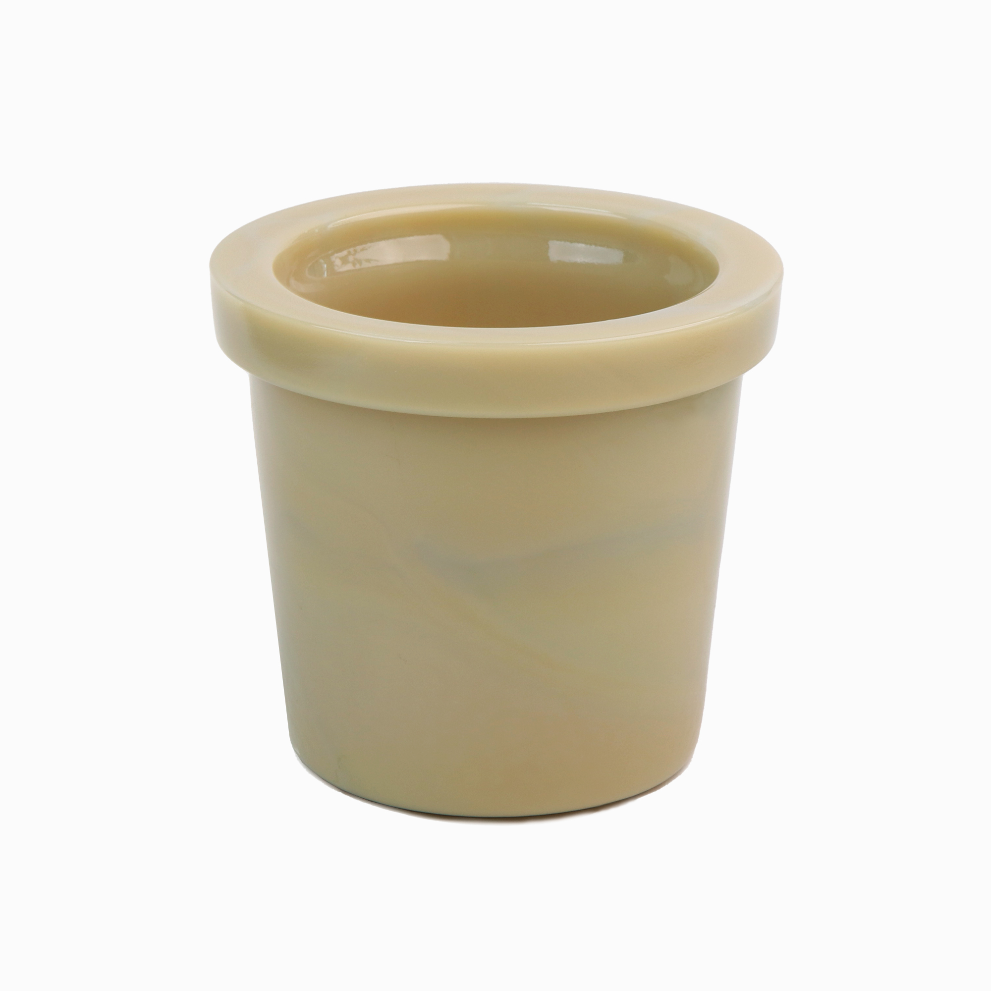GLASS POT BEIGE 6_F GLASS POT BEIGE 6_F
