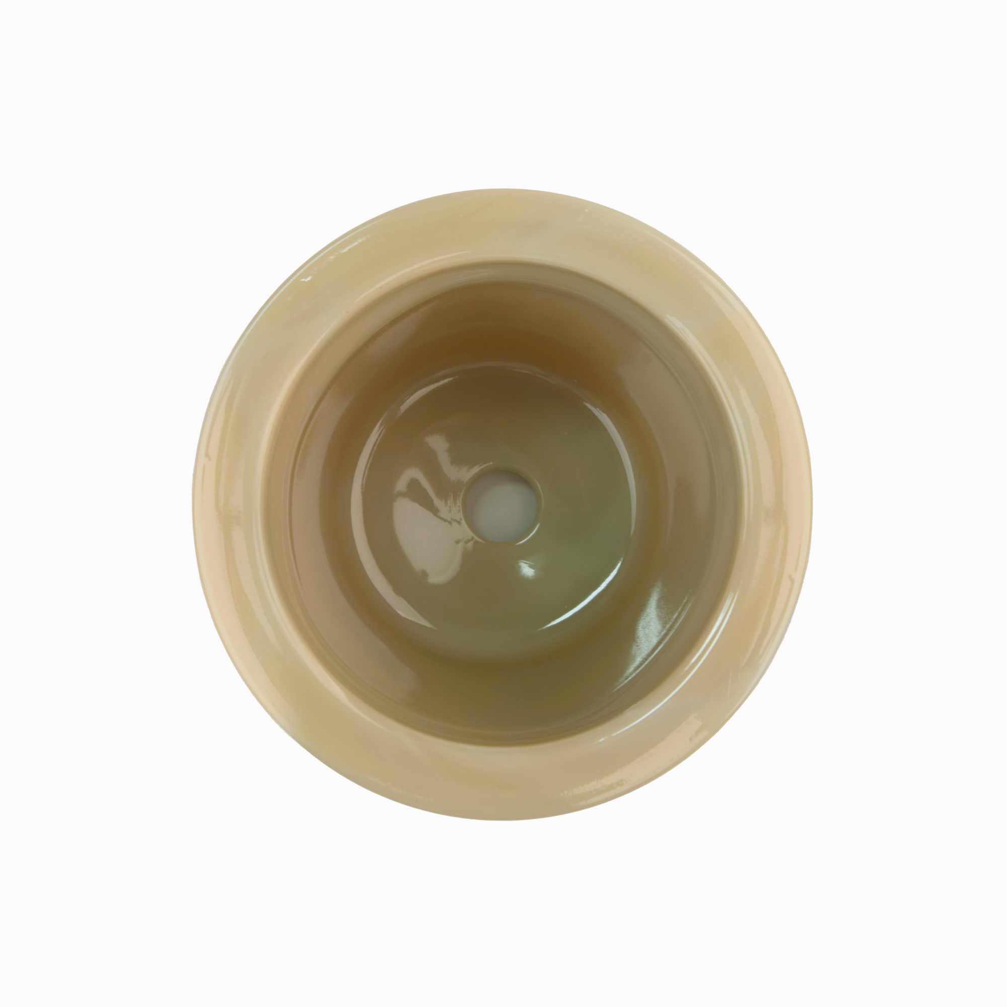 GLASS POT BEIGE 6_T GLASS POT BEIGE 6_T