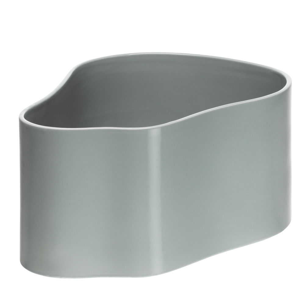 1958466_Plant pot shape A, size L, Light grey gloss_F_preview 1958466_Plant pot shape A, size L, Light grey gloss_F_preview