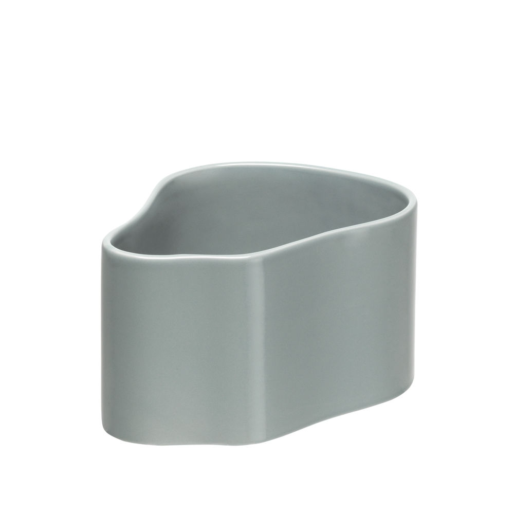 1958471_Plant pot shape A, size S, Light grey gloss_F_preview 1958471_Plant pot shape A, size S, Light grey gloss_F_preview