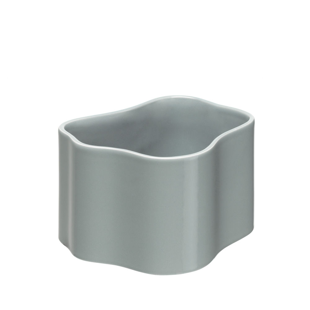 1958482_Plant pot shape B, size S, Light grey gloss_F_preview 1958482_Plant pot shape B, size S, Light grey gloss_F_preview