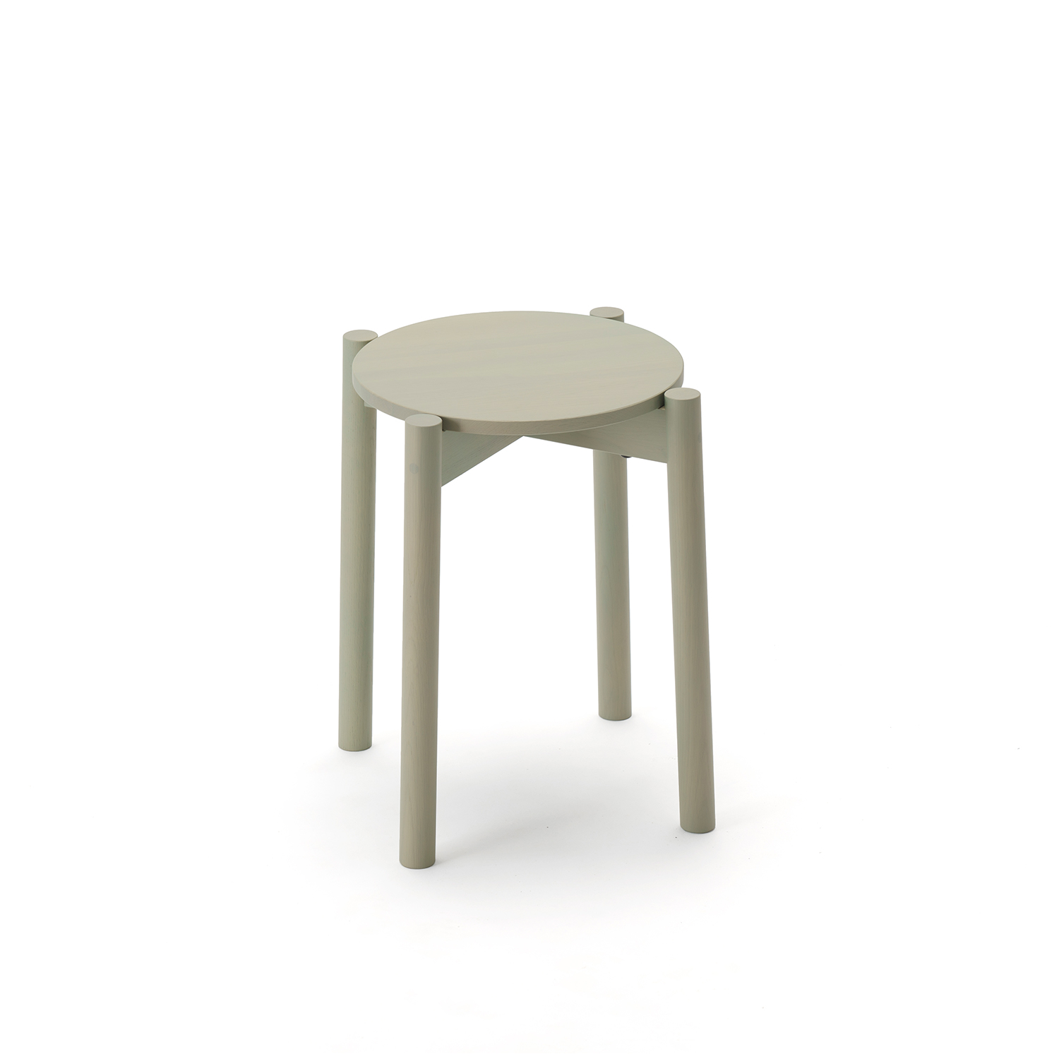 castor stool plus gray green castor stool plus gray green