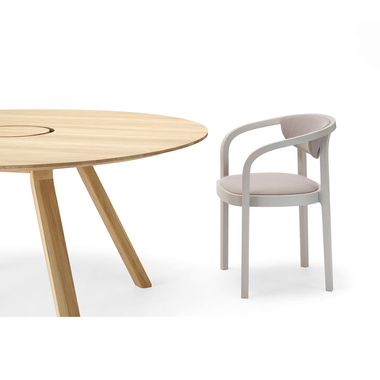 chesa chair pad with table 3