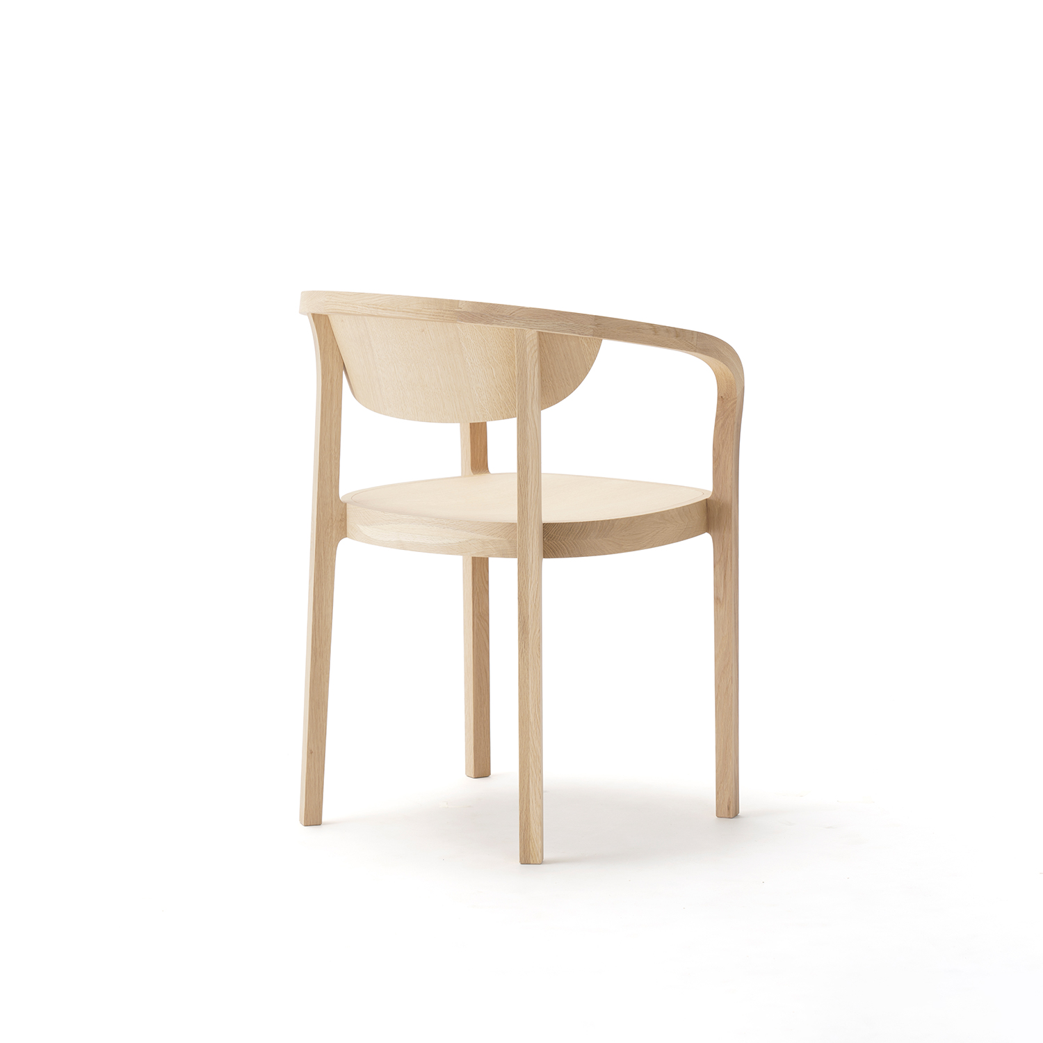 chesa chair pure oak side 2