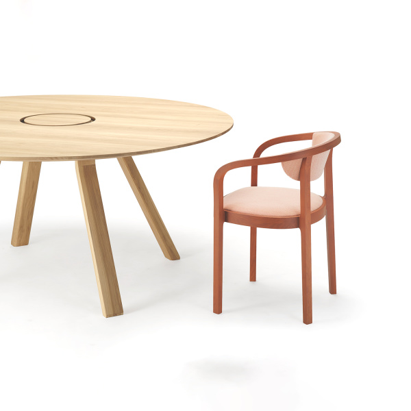 chesa chair pad with table 2