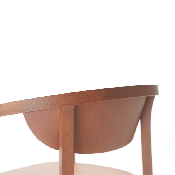 chesa chair terracotta side 3